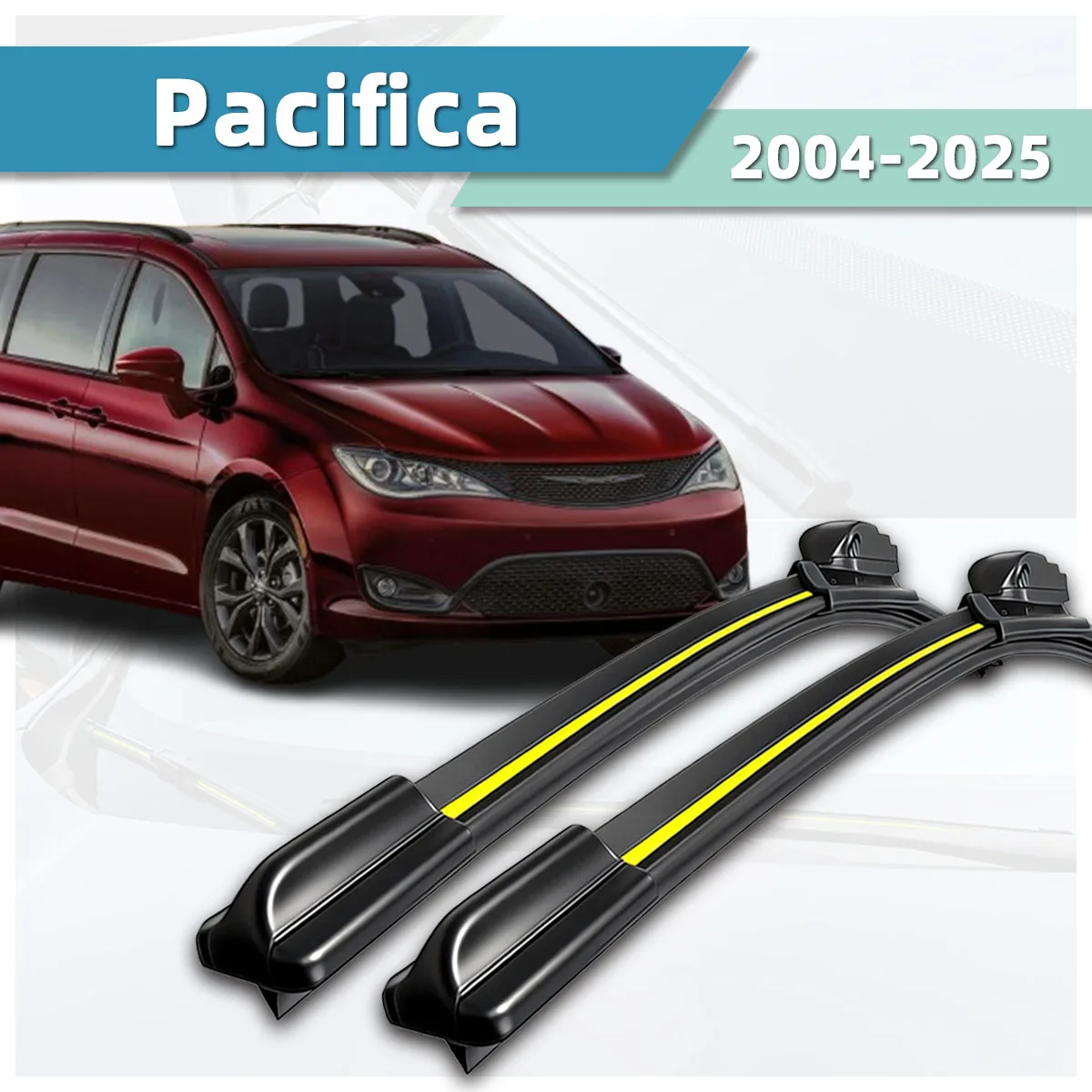 

Suitable For Chrysler Pacifica (2004-2025) Wipers Natural Rubber Stable And Durable Dual Directional Wipers For Car Windshields