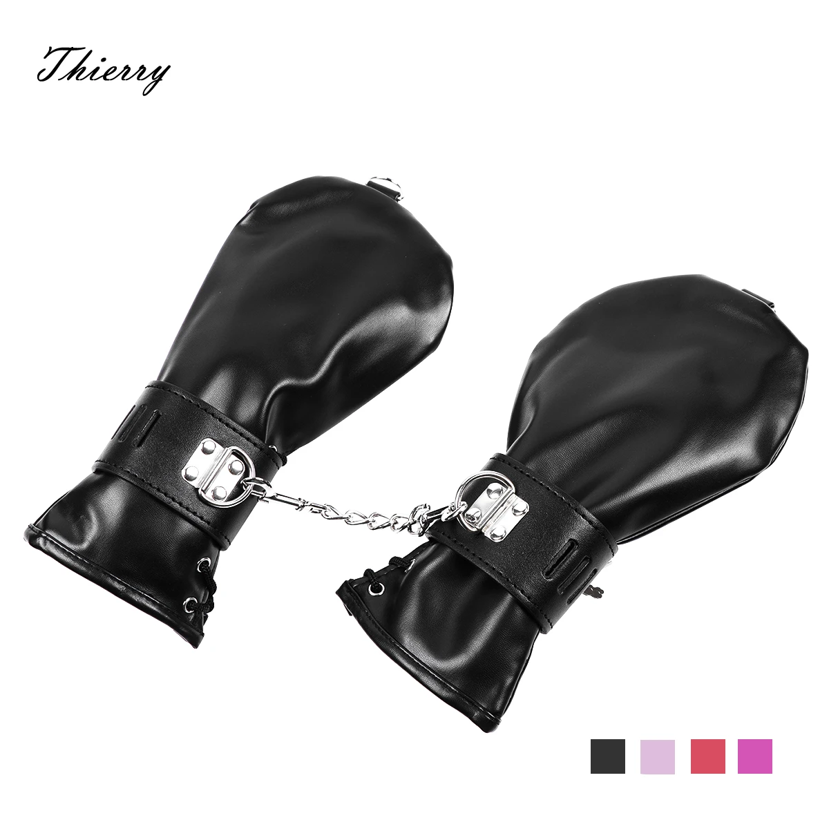 Thierry PU Leather Dog Paw Gloves Bdsm Bondage Restraint Handcuffs Mittens Couple Flirting Sex toys Puppy Play Adult games