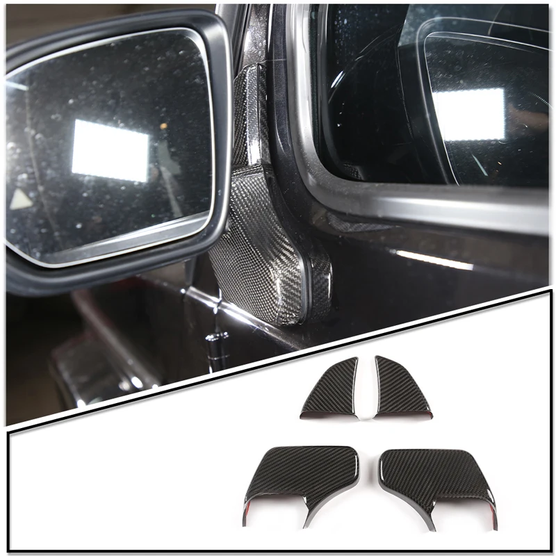 For Mercedes Benz G-Class G500 G63 2019-2025 Real Carbon Fiber Car Side Rearview Mirror Base Shell Cover Sticker Car Accessories