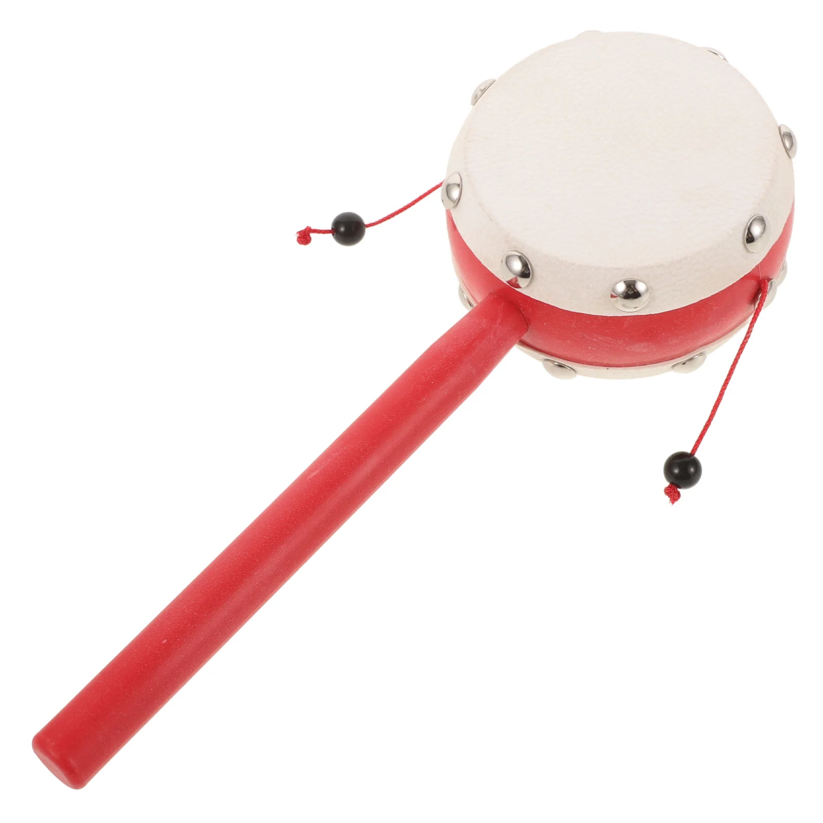 Rattle Toys for Babies Baby Shaking Hand Crank Drums Toddler Sheepskin Child Traditional