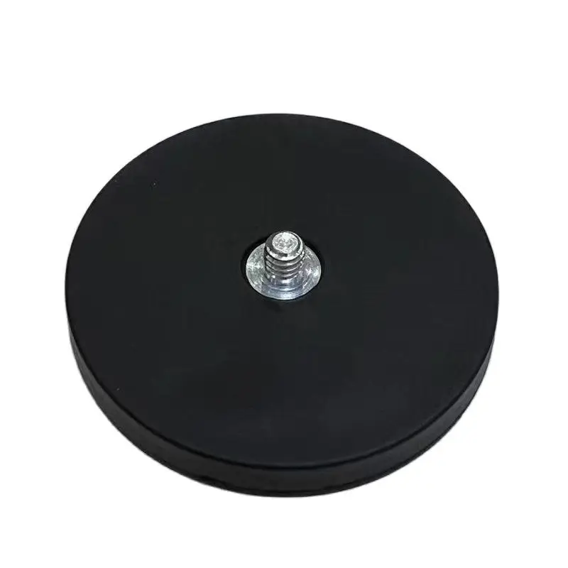 

88mm 1/4 Flat and1/4 Bolt Neodymium Magnets M6/M8 Suction Cup Mounting Bracket bolt bracket For Car Light Camera 42kg