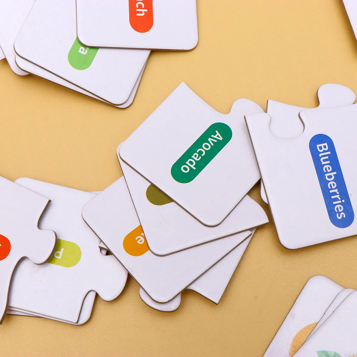 1 pädagogisches Baby-Puzzle für Kinder, Kindergarten-Lehrspiel, passendes Puzzlespiel, verschiedene Farben, kognitiv