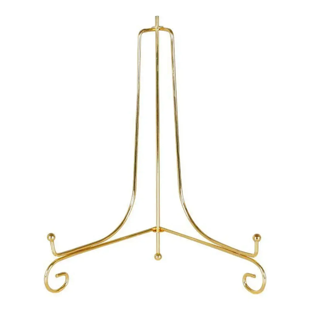 

Plate Stands Iron Easel Display Stand Reliable Metal Plate Stands for Securely Showcasing Decorative Plates and Trophies