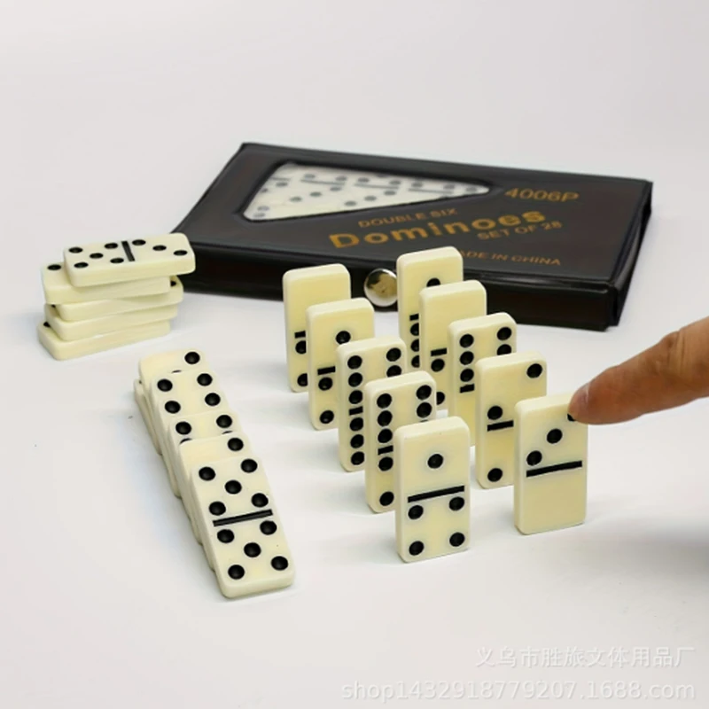 1 Pc Box Dominoes Nine Dominoes Pvc Packaging Push Cards Indoor And Outdoor Game Boards