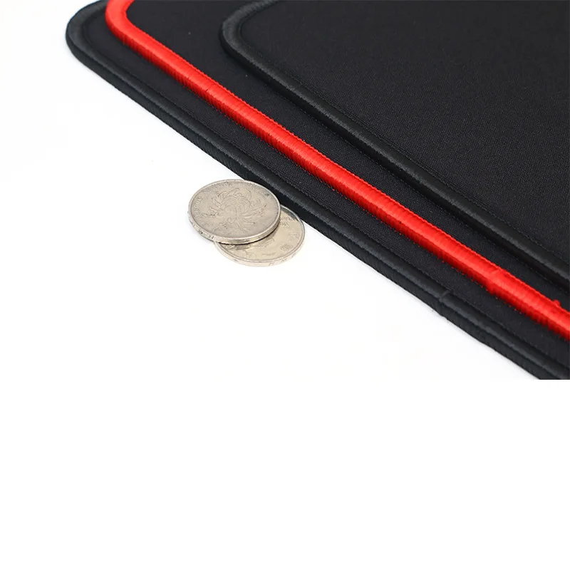 Non Slip Wear Resistant Computer Notebook Soft Edge Seamed Mouse Pad Office Rubber Fabric Mat