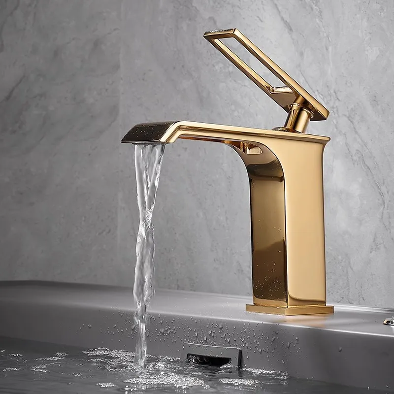 

Tuqiu Gold Bathroom Faucet Gray Water Faucet Basin Faucet Black Lavotory Faucet Water Bathroom Sink Faucet Bathroom tap Basin t