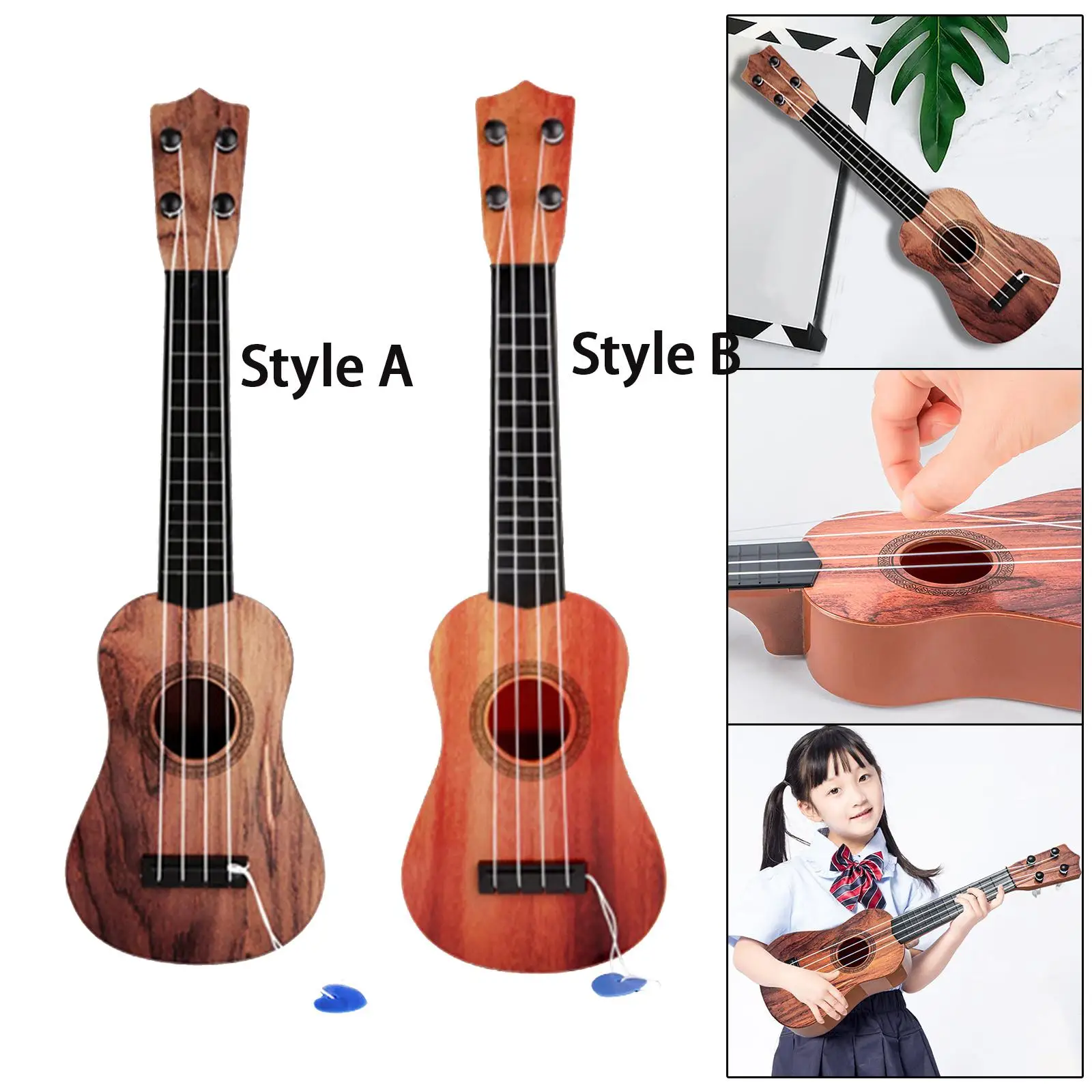 Four String Guitar Musical Instrument Toy Soprano Ukulele for Children Beginners Gifts