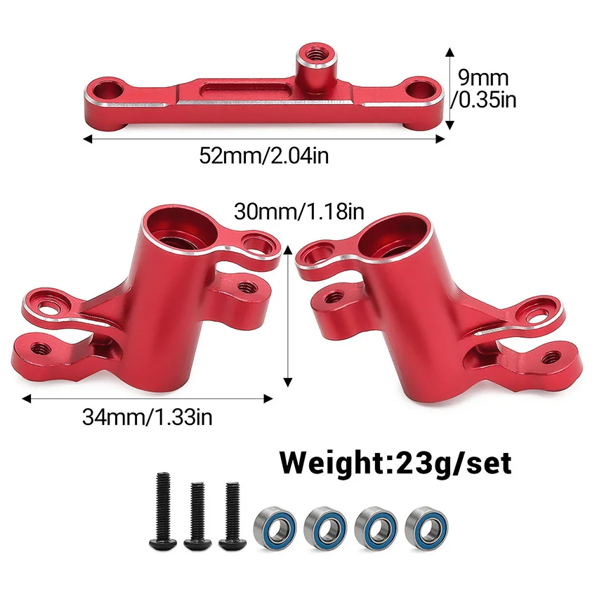 MINI MAXX TRUCK-107154-1/MINI XRT-108076-1 알루미늄 합금 베어링 스티어링 그룹 세트 RC 모델 액세서리