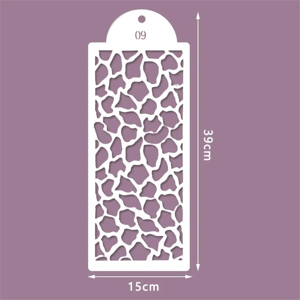 Cookies Chocolate Stamps Stencils Decorating Tool Fondant Embossing Spray Mold Cake  Stencils Cake Mesh Stencil