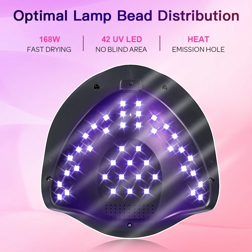 V3 UV LED Nail Lamp 180W Professional Nail Curing Lamps for Home Salon Led Drying Lamps for Nail Equipment Dryer for Gel Polish