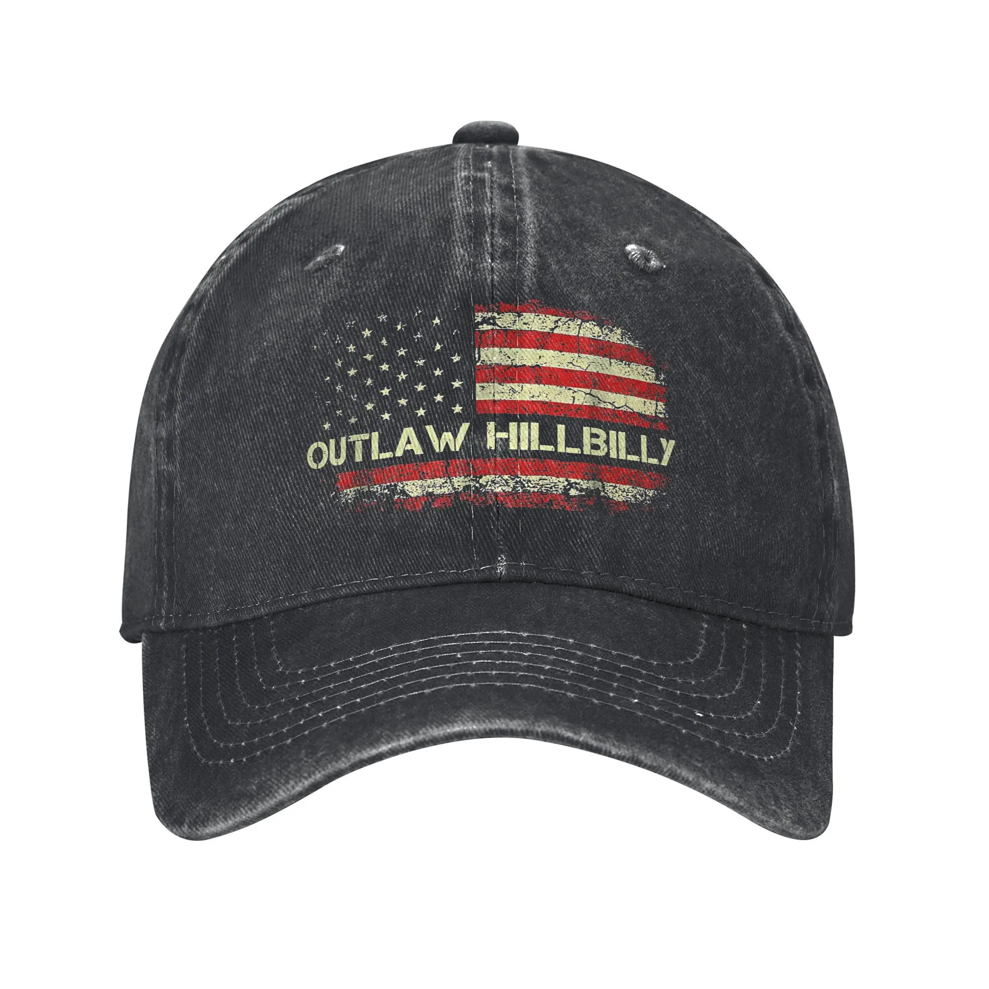 Trump Vance 2024 J.D. Vance Outlaw Hillbilly Men Women Baseball Caps US Flag Distressed Washed Hat Vintage Adjustable Snapback