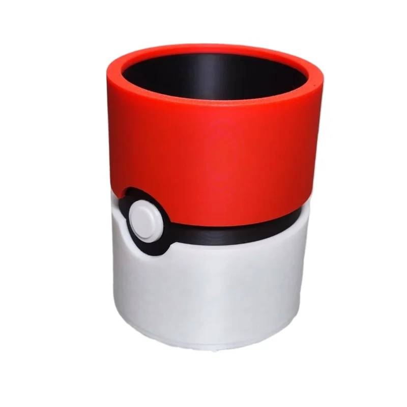 Pokemon Poké Ball Shape Pen Holder Cartoon Animation Simple Home Office Desktop Multi-Function Storage Pen Holder Wholesale