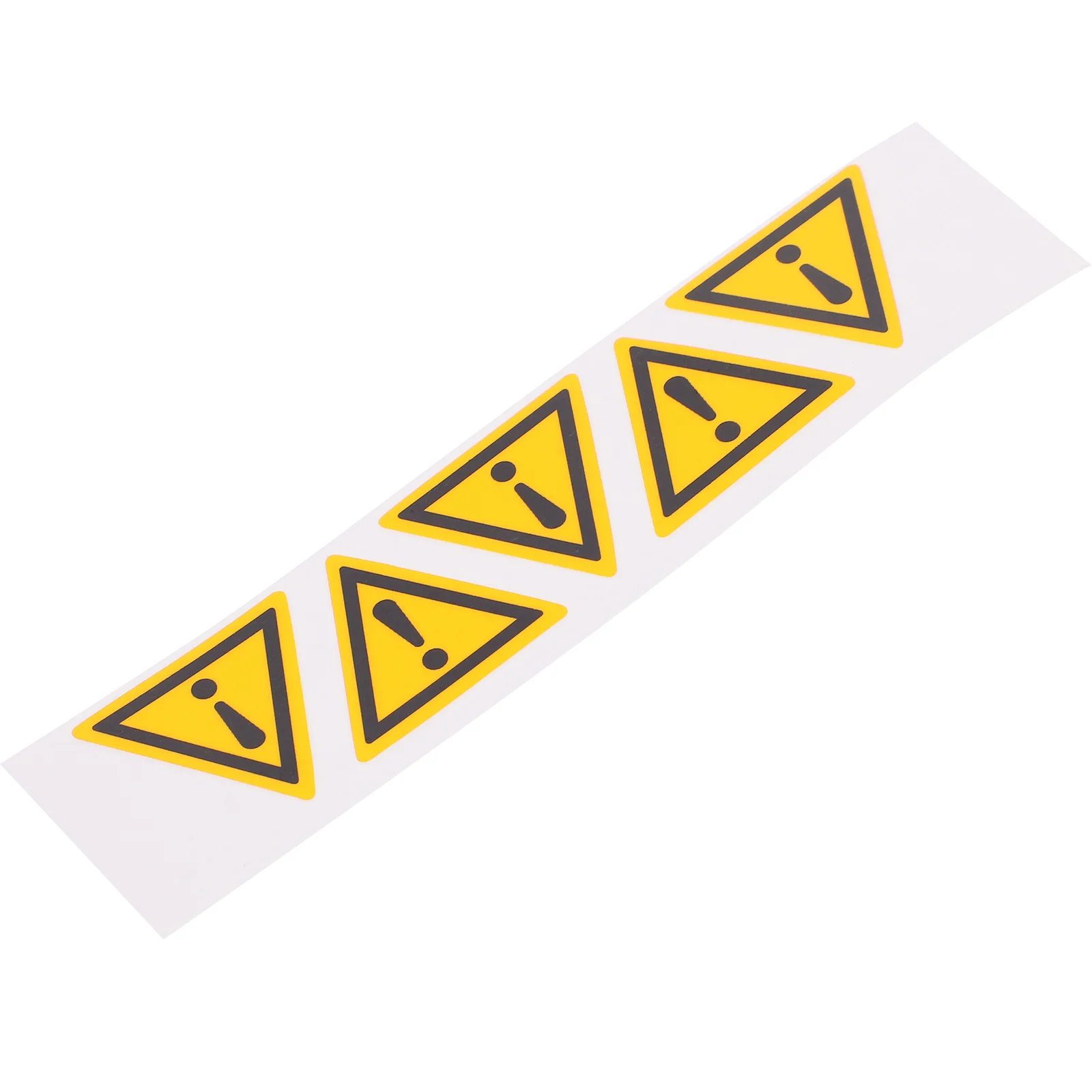 5 Pcs Danger Exclamation Mark Stickers Adhesive Triangle Warning Pp Synthetic Paper Sign Signs for Caution Safety