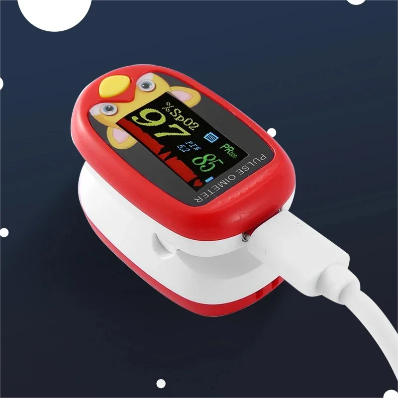 AJC USB digital oximeter of fingers Blood Oxygen Monitor pediatric oximeter adult rechargeable oximeter OLED Home Medica