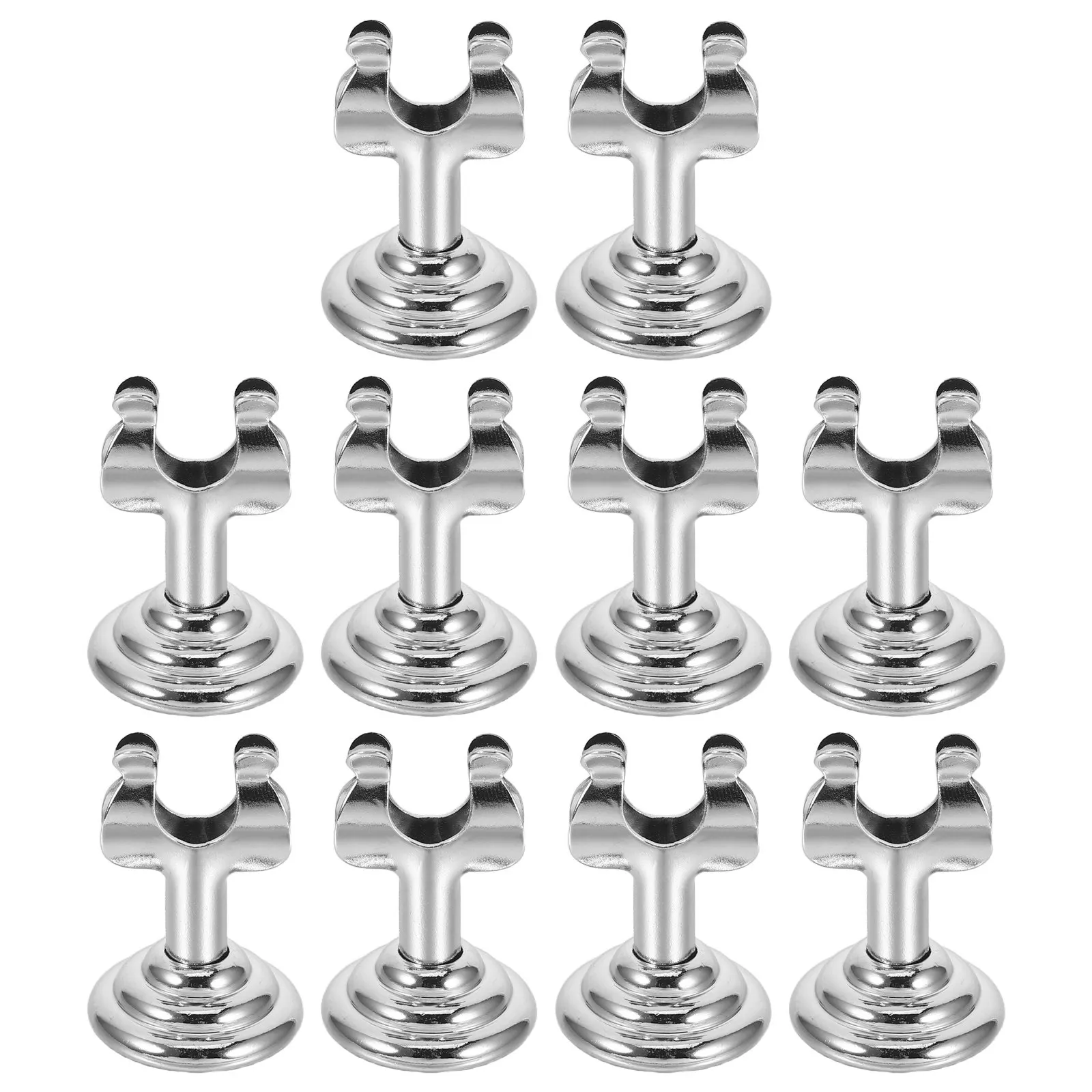 

10Pcs Metal Label Clips Stainless Steel Vertical Sign Holders for Retail Shelves Bakery Cases Supermarket Display Price Sign