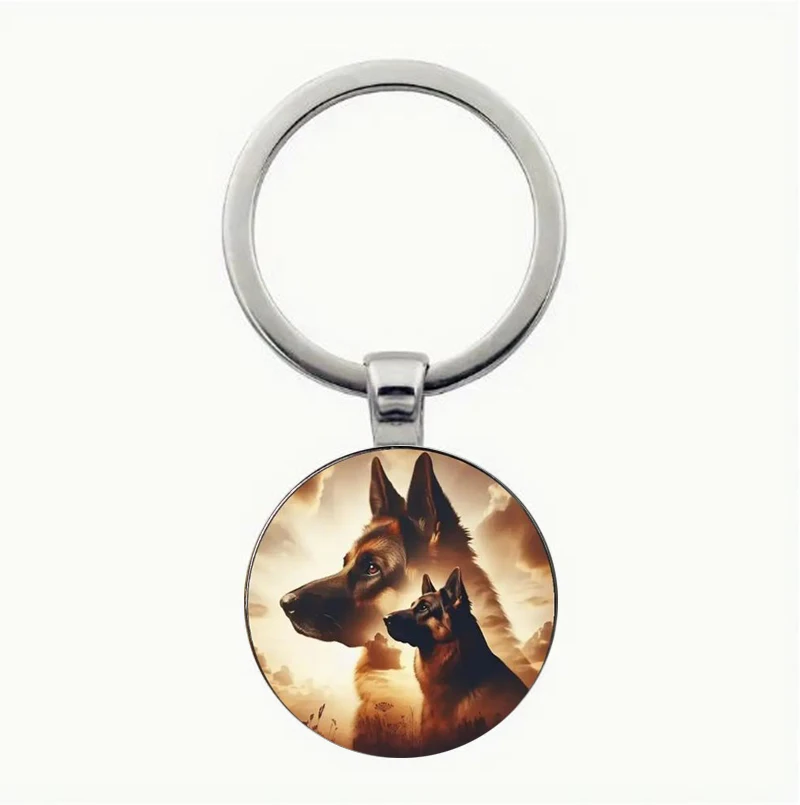 Majestic German Shepherd Keychain Animal Theme Dog Keychain Birthday Gift Christmas Gift