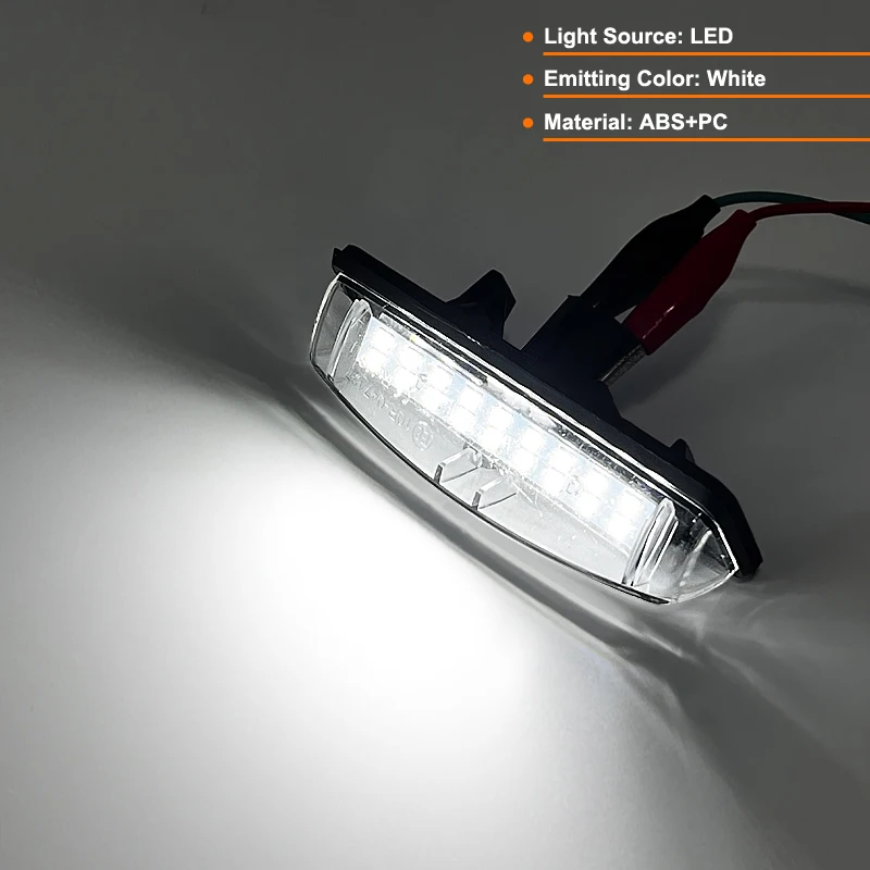 2 قطعة الأبيض لوحة ترخيص مُضاء ضوء لكزس IS300 IS200 LS430 GS300 RX330 HS250h تويوتا بريوس يارس كامري رقم لوحة مصباح