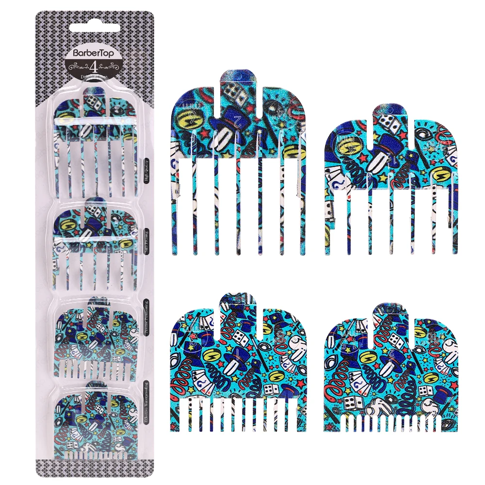 

Limit Comb Set Graffiti Hair Clipper Guide Limit Comb Trimmer Protective Device Accessories Hair Clipper Accessories Tools