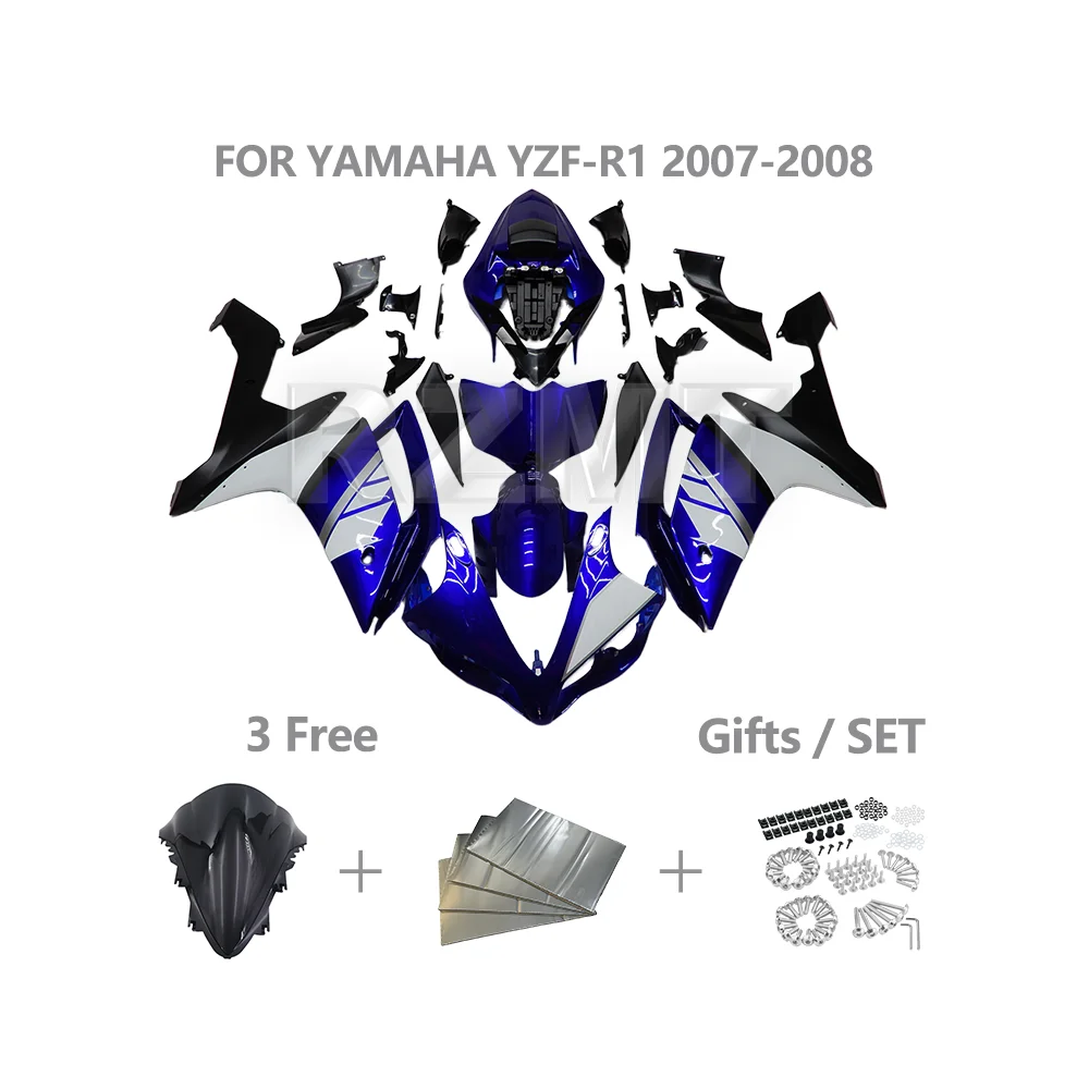 

Обтекатель мотоцикла из АБС-пластика, детали корпуса для YAMAHA YZF R1 2007-2008 YZF-R1, комплект обтекателя по индивидуальному заказу, аксессуары Y1007-116a