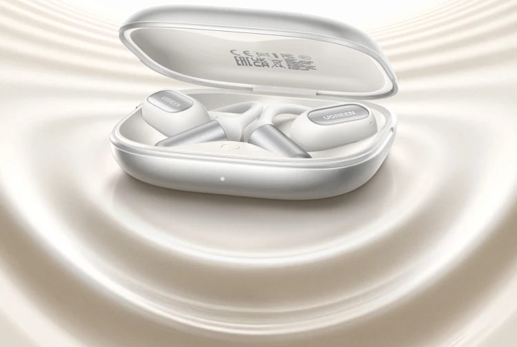 UGREEN FitBuds Open-Ear Headphones Earphones, Ear-hook TWS True-Wireless Bluetooth 6.0 Wireless Earbuds, Spatial Audio, 30H Play