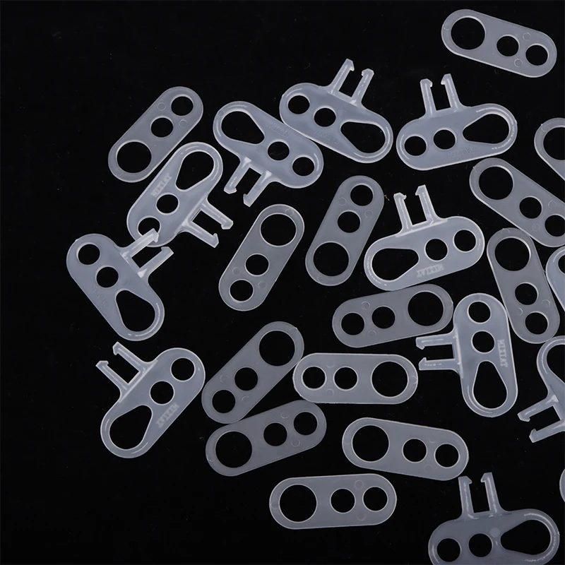 100PCS High Quality 3 Holes Plastic Strain Reliefs Cord Grip Threading Hook To Fix Lamp Cord For Ceiling Light Fixture Replace
