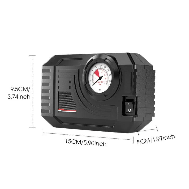2026 New Arrivals Hot sale Mini Wired Mechanical Air Compressor - For Car/Motorcycle/Bicycle Tires Portable Quick inflation