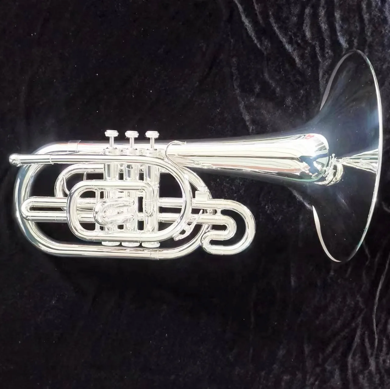 High quality marching mellophone brass instruments marching mellophone gold lacquered mellophone