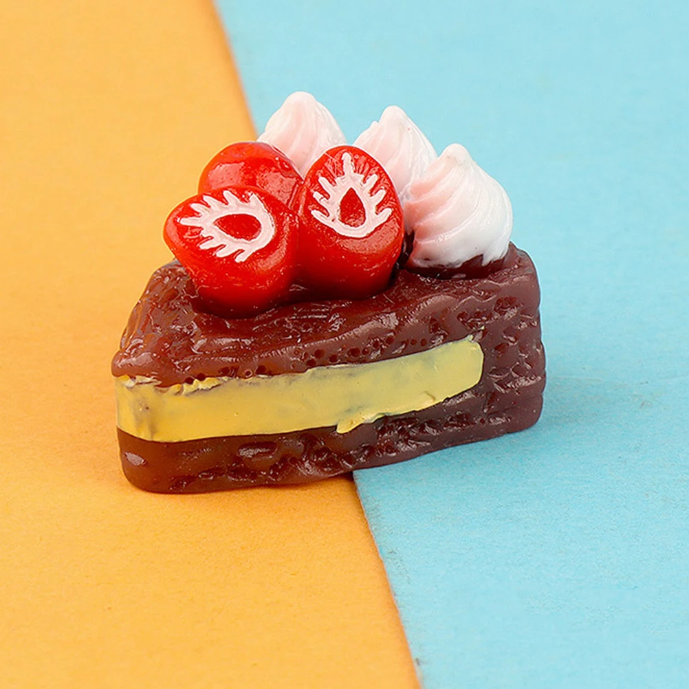 

15 Pcs Three-dimensional Fruit Cake Dessert Models Mini Props Miniature Pretend
