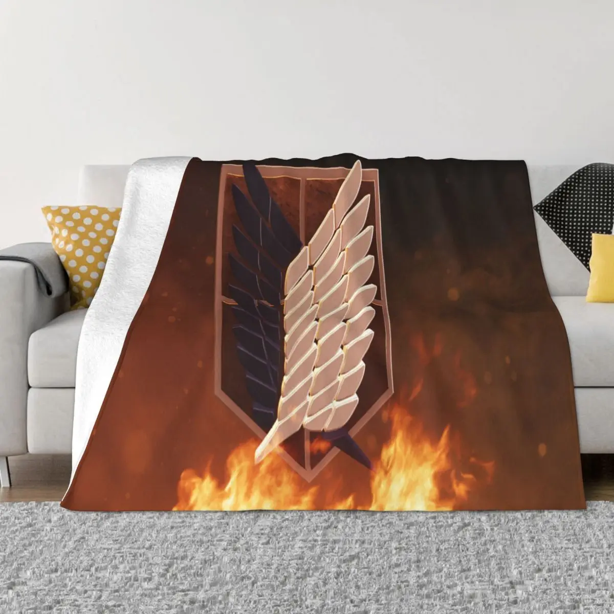 Shingeki No Kyojin 1003 Plush Bed Blanket Blankets And Blankets Throw Blanket