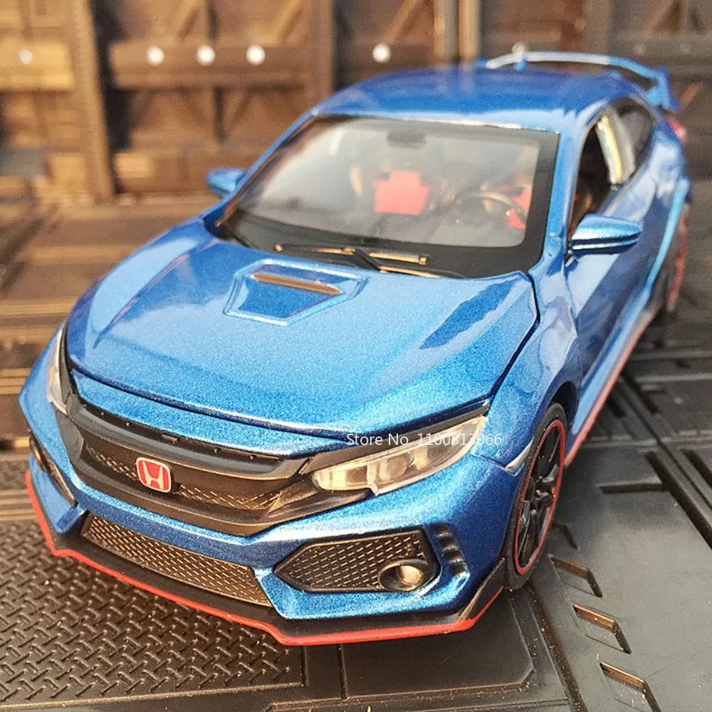 1/32 Honda Civic 3227a Legierung Auto Modell Spielzeug Metall Druckguss Modell Geländewagen mit Rückzugs funktion Fahrzeug Spielzeug für Jungen Sammlung Geschenke