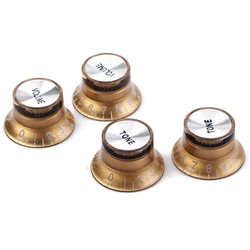 4 Pcs Speed Control Knobs 2 Tone 2 Volume For Gibson LP SG Guitar Golden Knobs Guitar Accessories