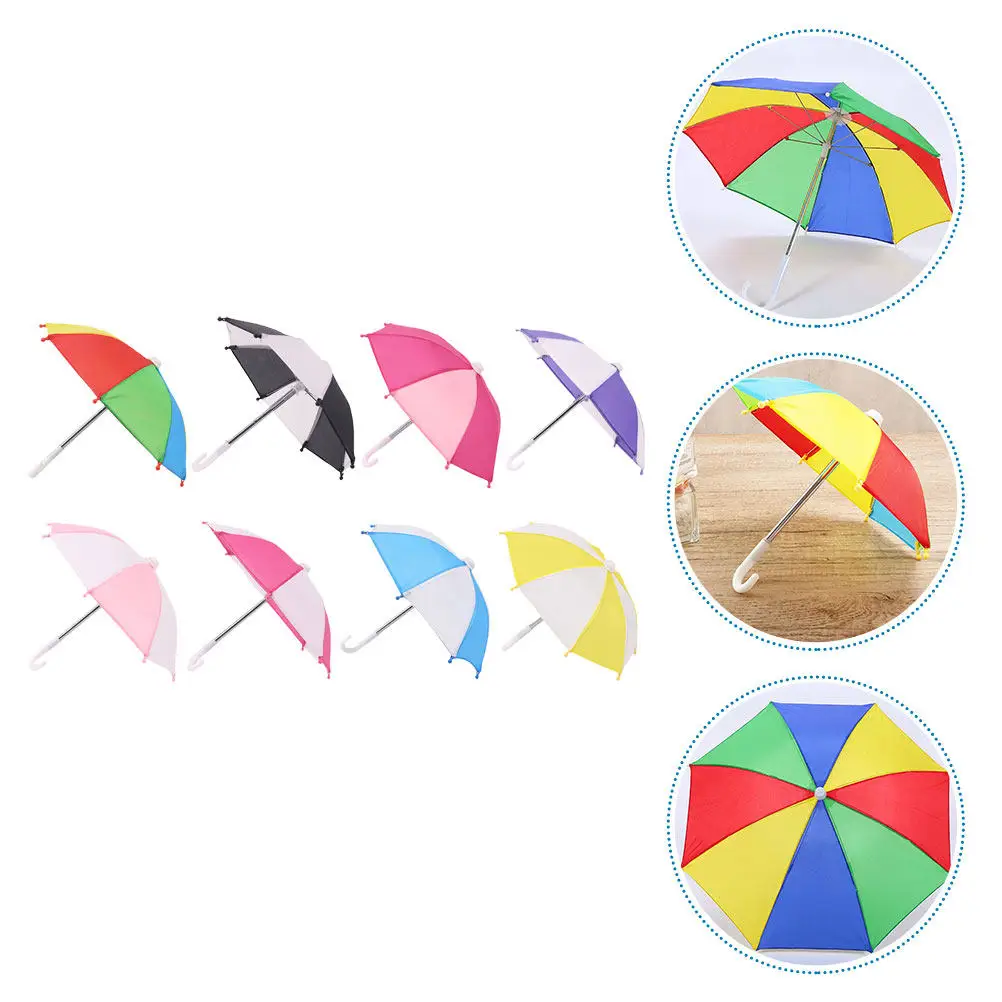 

Набор из 8 мини-зонтиков для декора: износостойкие, милые аксессуары для дома, для поделок своими руками, для детских творческих проектов, для выпускных работ, для украшения стола