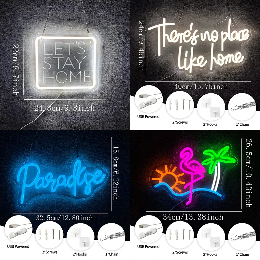 نادي غرفة نوم ويندوز غرفة بار جدار الفن مصباح ليد تسجيل الديكور حفل زفاف عيد ميلاد الجنة النيون تسجيل لديكور الحائط #2