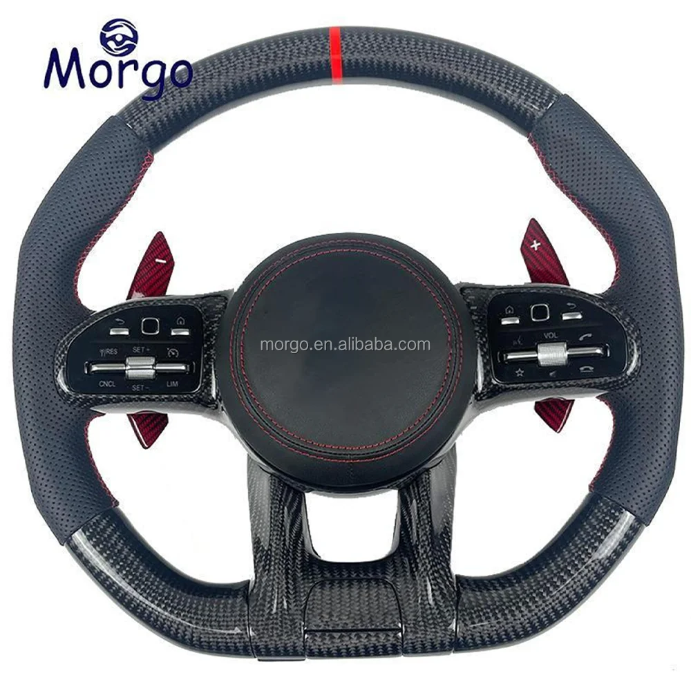 

AMG Steering Wheel for Mercedes-Benz AMG GT C190 W205 C205 W166 W167 W213 W217 C217 W222 W223 Old Steering Wheel Can Upgrade