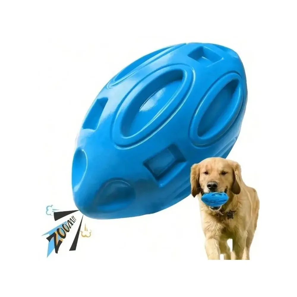 Indestructible Dog Chew Toy - 1 pezzo di palla da rugby