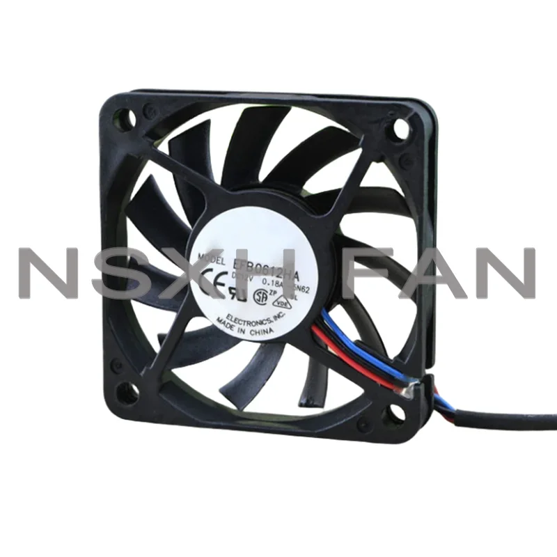 New CPU Cooling Fan EFB0612HA 12V 0.18A 6CM Ultra Thin Chassis Computer Fan 6010 60*60*10mm