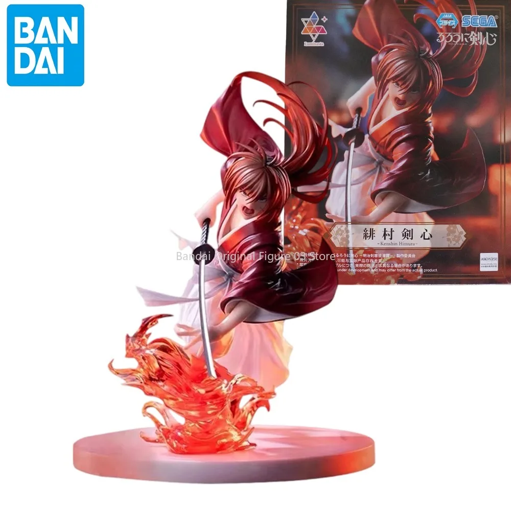 Original SEGA Luminasta Himura Kenshin Rurouni Kenshin Meiji Kenkaku Romantan Anime Figure Toys PVC Model Collection Doll Gift