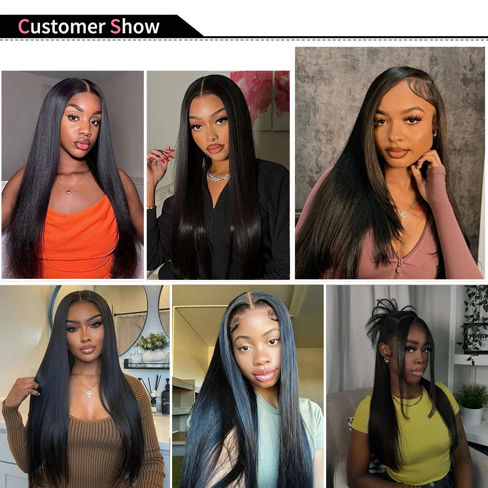 الخام عذراء غير المجهزة حزم مستقيمة الشعر البشري 3/6 قطعة 100% الشعر البشري البرازيلي شعر طبيعي مفرود حزم ملحقات #6