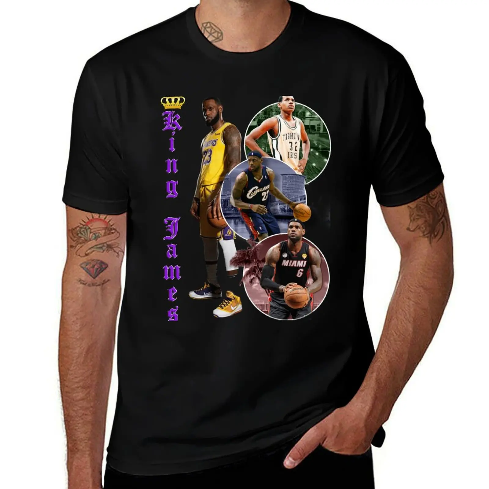 

Lebron v2 T-Shirt rapper graphic tees sports fans mens plain t shirts