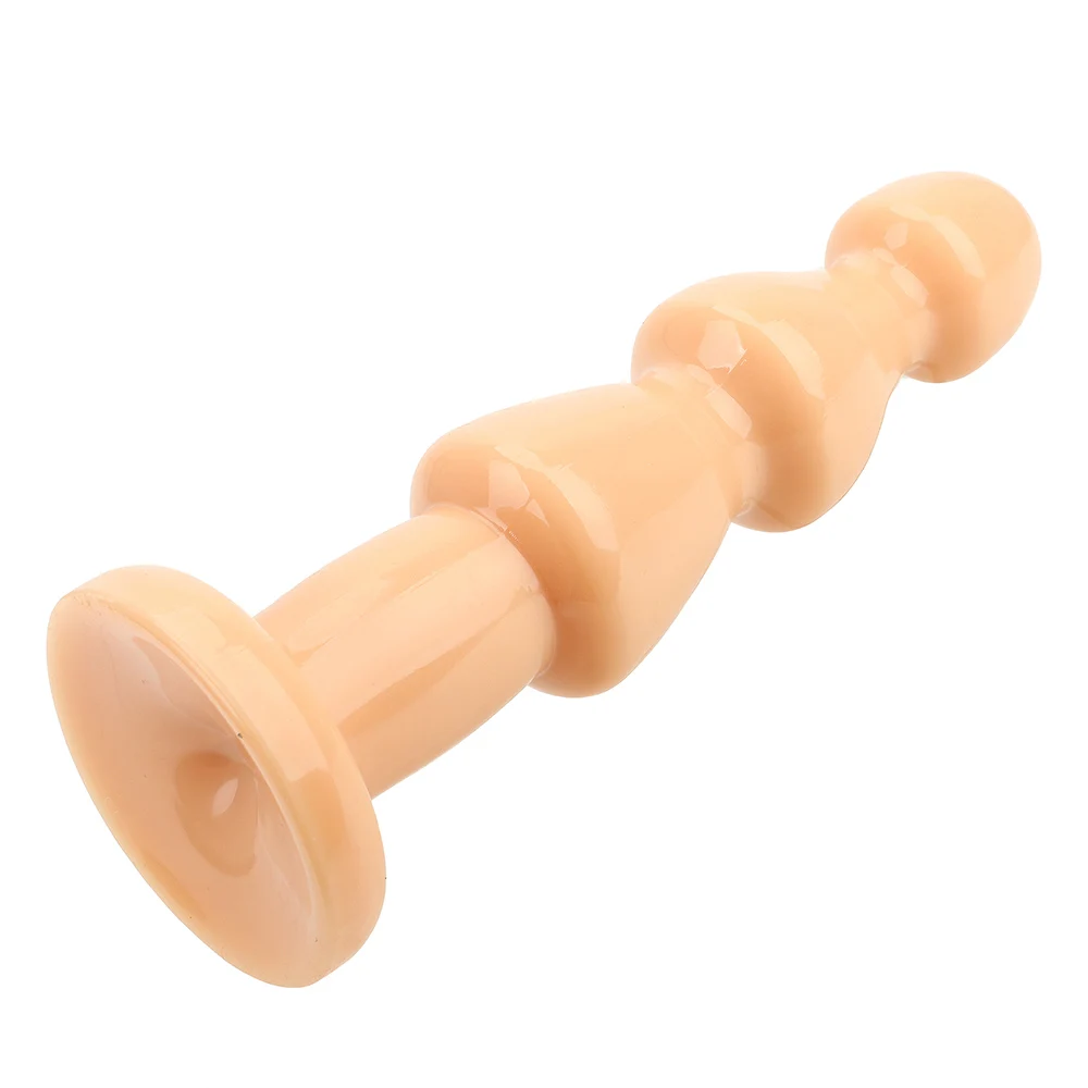 Huge Size Flexible Anal Plug Soft Anus Bead Prostate Massager Silicone Big Dildo Anal Stimulation Butt Plug