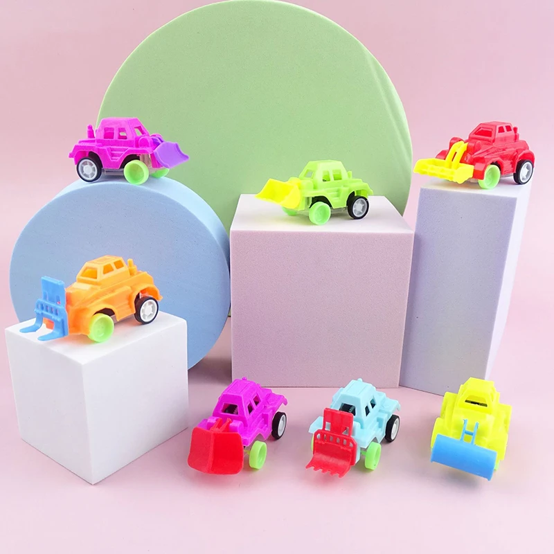 5 Stuks Mini-Engineering Auto 'S Effen Kleur Pullback Auto 'S Grappige Jongen Speelgoed Kinderen Puzzel Speelgoed Kids Leuke Vakantie Feest Verjaardagscadeau