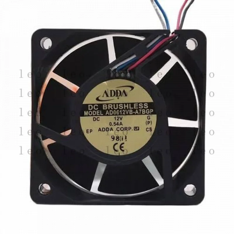 YY ADDA AD0612VB-A7BGP DC12V 0.54A 6025 6CM 4-Wire PWM Case Fan