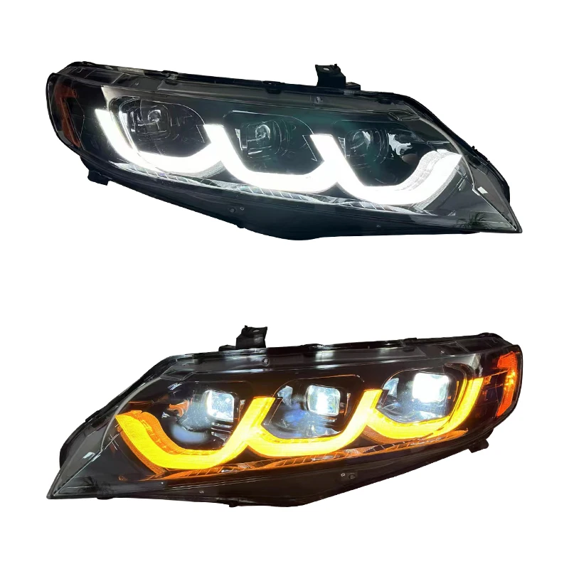 

For Honda Civic 8th Gen 2006-2011 Car Accessories LED Headlights Assembly Front Light Upgrade Head Lamp Plug and Play Head Lamp