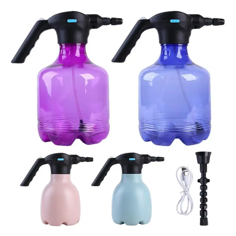 Electric Spray Bottle Automatic Watering Fogger Sanitizing Rechargeable Adjustable Plant Mister With Nozzle Auto Accessories