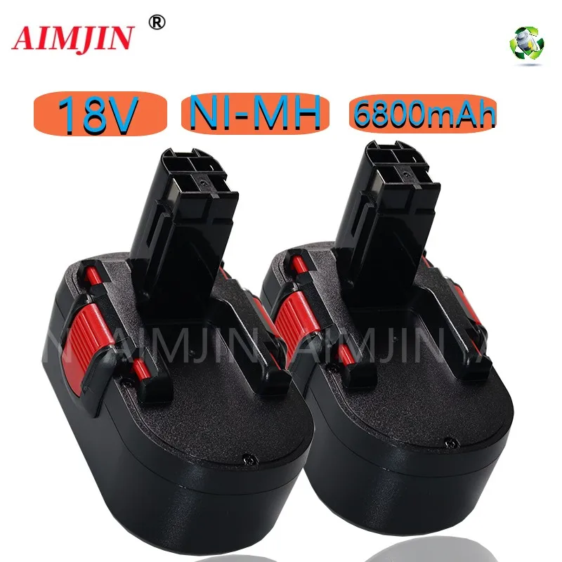 BAT180 18V 6800mAh Ni-MH Rechargeable Tools Battery For Bosch BAT160 BAT189 BAT025 1662B 1644K PSB 18VE 3860K 22618 52318