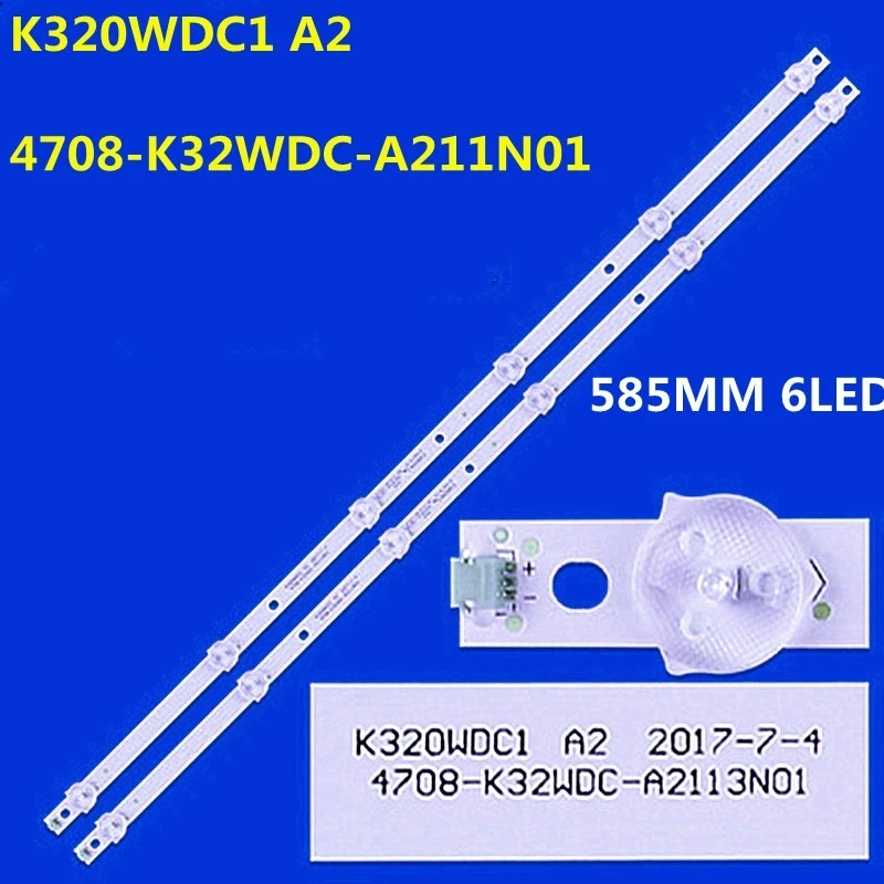 

LED Backlight Strip K320WDC2B K320WDC1 A2 4708-K32WDC-A2113N01 32PHF3082/T3 32PHF5082/T3 32M2070 32DS170 TX-32ER250ZZ 32TX170