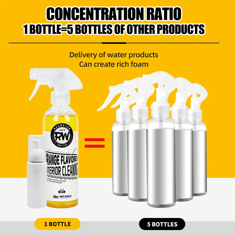 Limpiador de espuma multiusos, Kit de limpieza de zapatos para Interior de coche, lavado de casa, sofá de cuero, espuma en aerosol, limpieza de