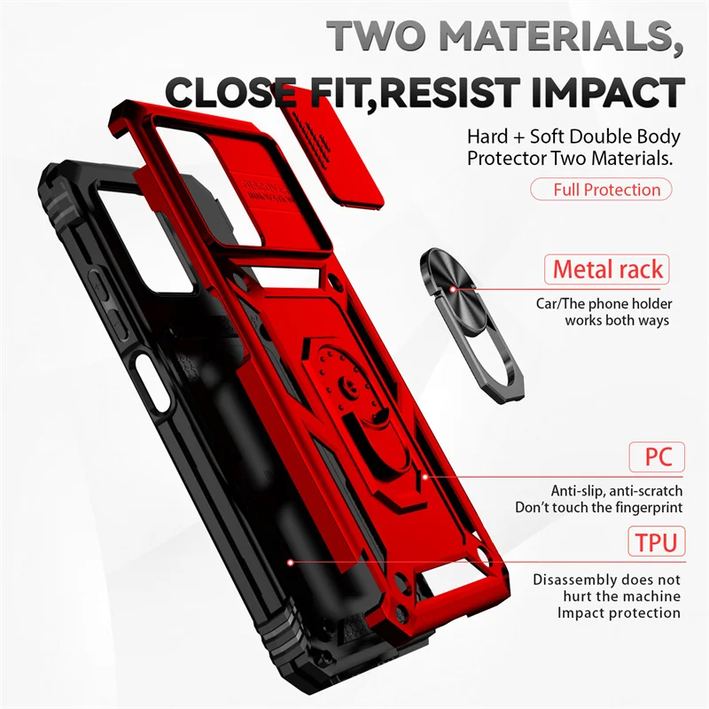 Military Outdoors Grade Case For Xiaomi Mi12 11 T Pro S X T Lite Slide Camera Lens Armor Shockproof Phone Cover