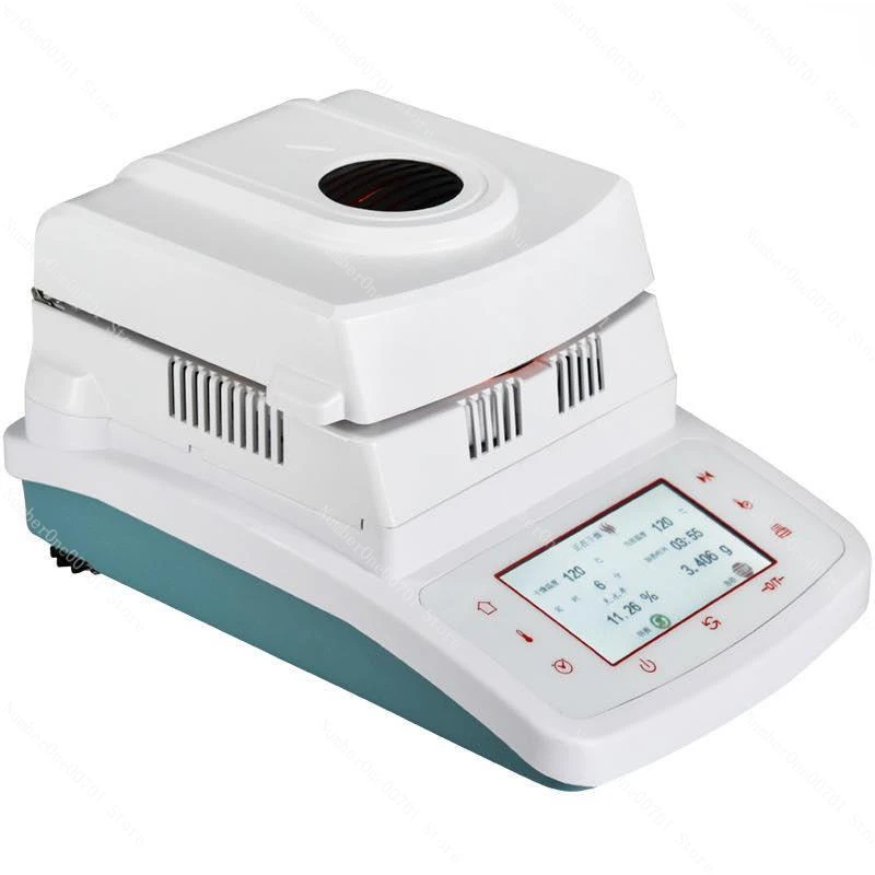 Fast Analyzer 50G/0.005 Automatic Halogen Heating Moisture Meter Analyzer Detector Tea, Grain, Feed, Corn, Plastic