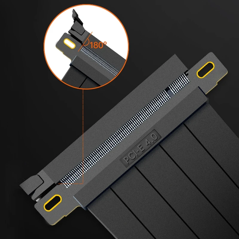 Imagem -05 - Cabo de Extensão de Placa Gráfica 90° 180° de Alto Desempenho para c Antibloqueio Pci-e 4.0 F19e